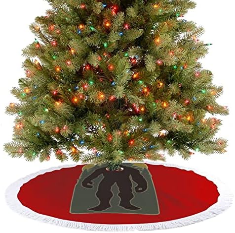 Пола Коледно Woodsy Bigfoot за Празнични украси с Дантелен Пискюл