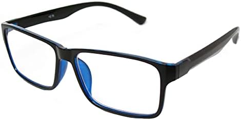 Правоъгълни очила за четене Visual Plus със защита от синя светлина за мъже и жени | Очила за компютър, игри, телевизор със защита от синя