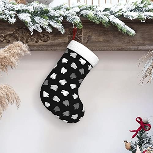 CUTEDWARF Стоматологични Коледни Чорапи за Зъболекар, Украшения за Елхи, Коледни Чорапи за Коледа на Празнични партита, Подаръци