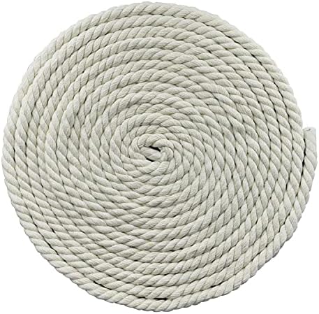 EDOBLUE Крученая памучен въже 1/2, 25 фута (1/2 x 25'-Натурална), спаянная Saundra Peal