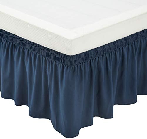 Лека пола-легло Basics в елегантен стил, с къдри, с три начин миризма на еластичен ластик, дължина 16 см, ярко бяла