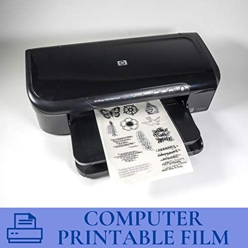 Взривяване на филм Computer Grafix – 11 x 17 инча, бистра, опаковка от 50 филм за печат за създаване на потребителски накладки,
