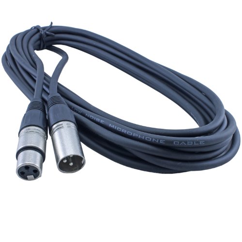 MCSPROAUDIO 2 Пакет от 20-Крак Нисък Z-кабел за свързване на микрофон от мъжете за една жена 3-Пинов XLR Mic