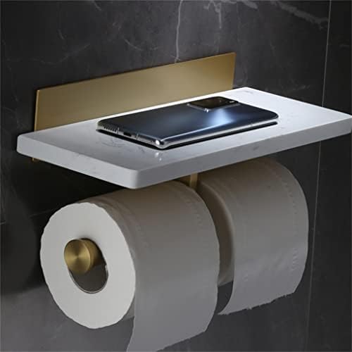SLSFJLKJ Държач за тоалетна хартия, Държач за мобилен телефон, Стойка за тоалетна хартия в Банята, Държач за мобилен телефон (Цвят: бял, размер: