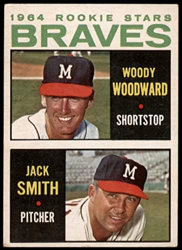 1964 Topps 378 Начинаещи Брейвз Уди Удуърд /Джак Смит Милуоки Брейвз (Бейзболна картичка) VG Braves