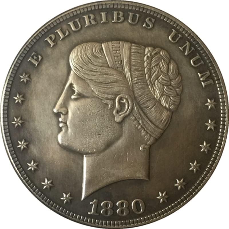 1880 Американски Възпоменателни монети Монета с Медна сребърно покритие Старинен Сребърен Долар Чуждестранни Възпоменателни