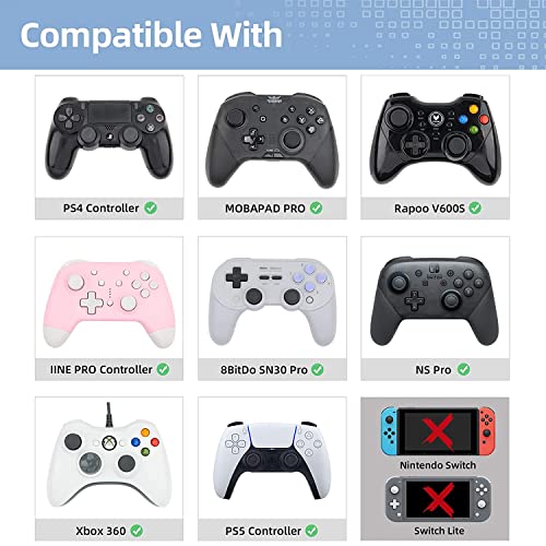 GeekShare Котешка Лапа Контролер Playstation 4 с бутоните за палеца, Комплект накладки за палците, който е Съвместим с контролера
