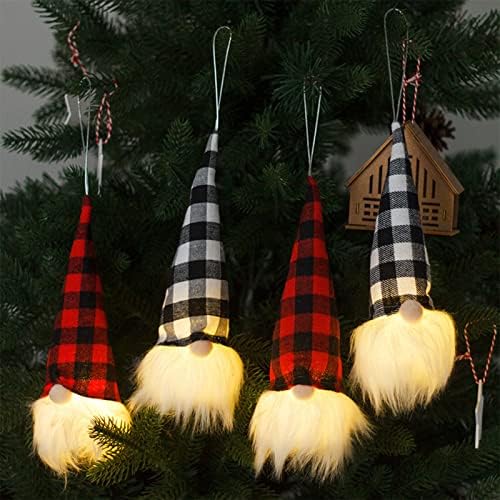Плюшено Декор на Масата Nisse Коледен Шведски Интериор Ведьмины Джуджетата Tomte орнаменти и Висящи Естествена Дървена Венец От Мъниста
