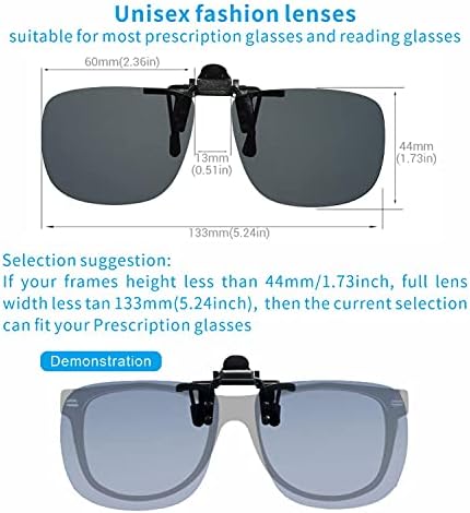 Поляризирани очила без рамки, с окачени метални клипсой за мъже и жени, са подходящи за рецепта точки от късогледство и очила за четене,