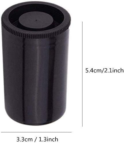 Кутийки от пластмасов филм калибър 35 мм с капаци - 10шт (черни)
