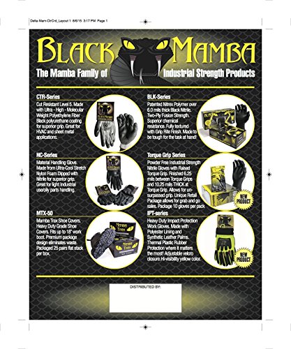 Жабката Black Mamba Super Strong от нитрил 100 (ГОЛЯМ)
