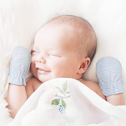 Ръкавици за новородени Без Драскотини, Памук, Дишаща, Регулируема Детски Ръкавици за Малки Момчета, Ръкавици за Момичета