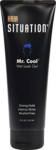 Положението с косата Mr. Cool Гел за мокър грижи и шампоан, за да се придаде обем на Г-н. Живи