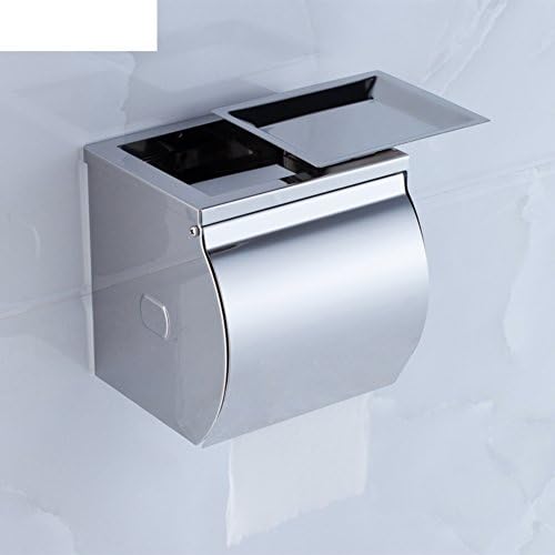 Притежателят на тоалетна ролка, Кутия за салфетки от неръждаема стомана, държач за тоалетни кърпички, водоустойчива кутия за тоалетна хартия