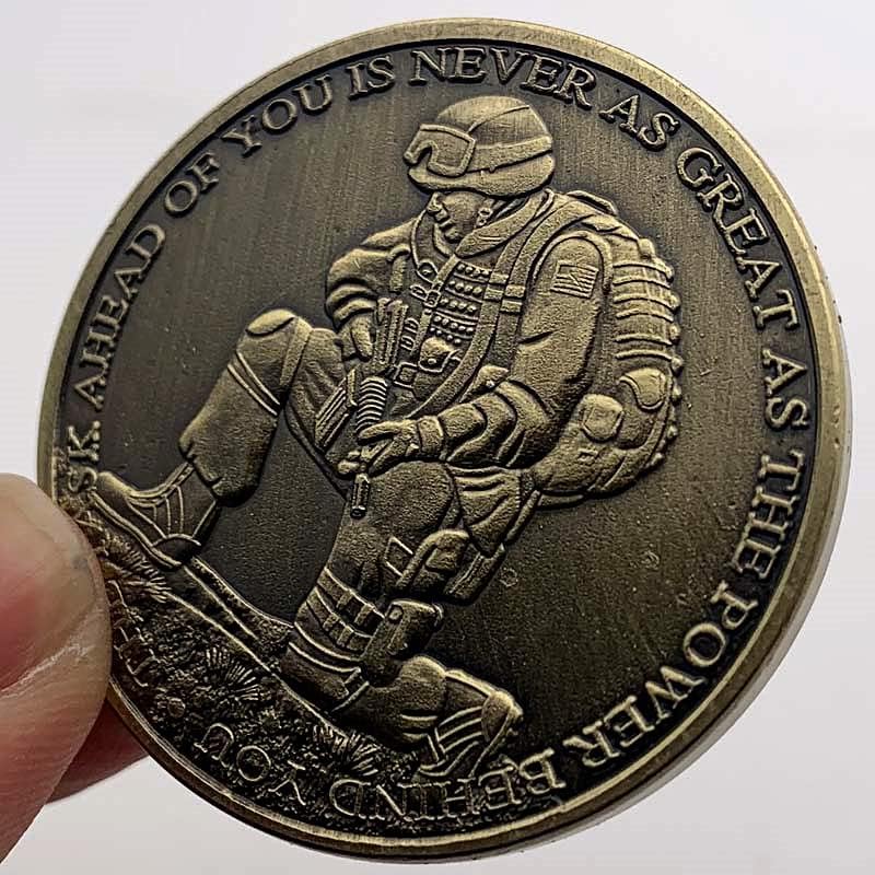 Колекция възпоменателни монети на американски войници-християни Бронзов Снайперист Златни монети Fosse Книга монети, Медальони