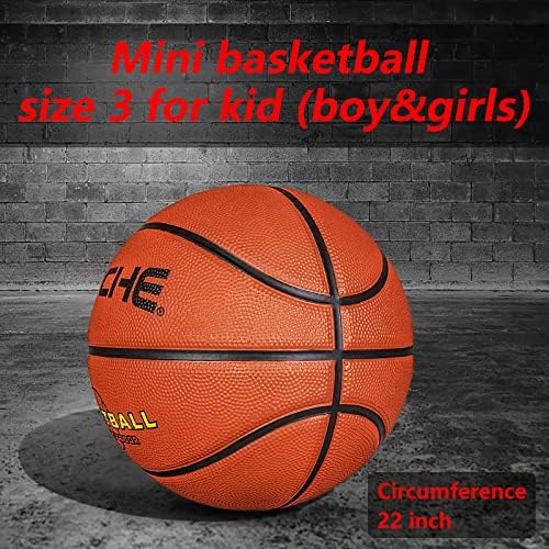 Мини-Гума Баскетбол Листата на мъдростта, Малко Баскетбол за деца /Деца, Игрални топки с Размер 3 (22 инча)
