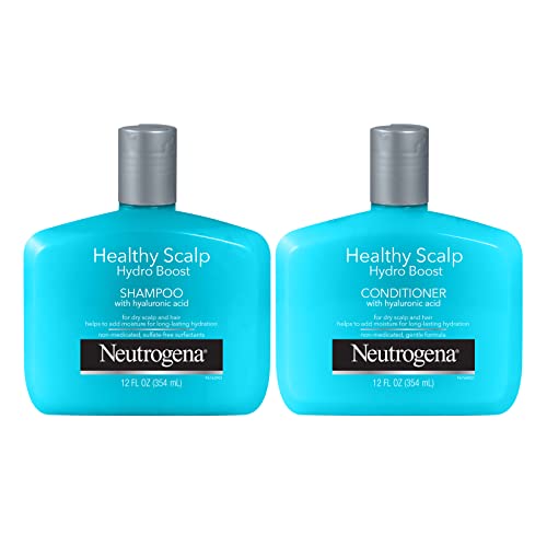Хидратиращ шампоан и балсам Neutrogena Healthy Scalp Hydro Boost за суха коса и кожа на главата с увлажняющей хиалуронова киселина, балансирани
