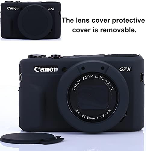 Калъф за корпуса на фотоапарата Pocoukate за Canon G7X/G7X Mark II Силиконов Калъф с Оптична твърдост 9H 0,3 мм, Ультратонкая Защитно