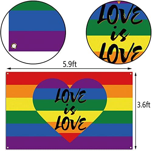 Гордостта на Месец Фотобудка Фон ЛГБТК + Юни любовта е Любов Преливащи Украса За партита На Закрито, На Открито Домашен Фон За Декора на