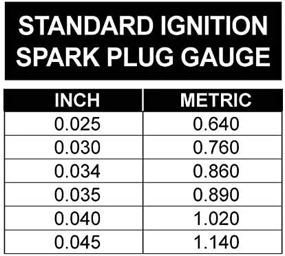 Стандартен датчик за свещи OEMTOOLS 25226 | Измерете и настройте различия между свещи за запалване от 0,025 инча (0,640 мм) до