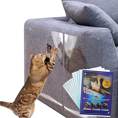 Защитно фолио за мебели Delgeo от Котешки драскотини, 10 X Едностранно Защитно фолио за котки, самозалепващи се ленти за котки за