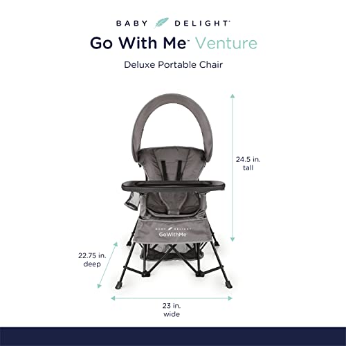 Филипс стол Baby Delight Go with Me Venture | На закрито и на открито | с козирка | 3 фази на растеж на детето | Сив