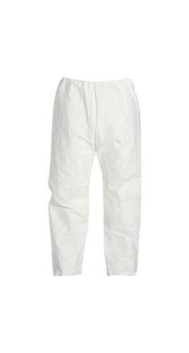 За еднократна употреба, Защитни панталони DuPont Tyvek 400 с еластичен колан, Бели, 3 размера, 50 опаковки