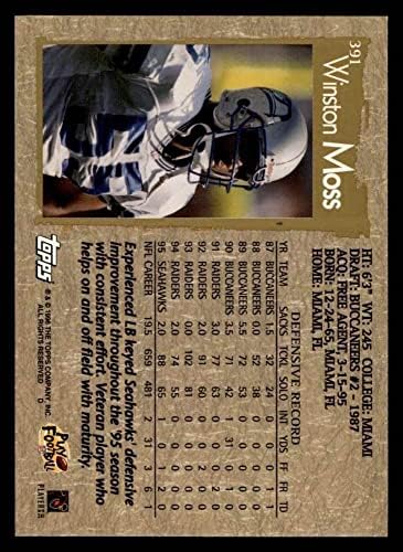 1996 Топпс 391 Уинстън Мос Seattle Seahawks (Футболна карта) в Ню Йорк/MOUNT Seahawks в Маями (Флорида)