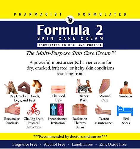 Формула 2 Крем за грижа за кожата - 2 грама. буркан с Овлажнител и бариерен крем с рецепта Фармацевт