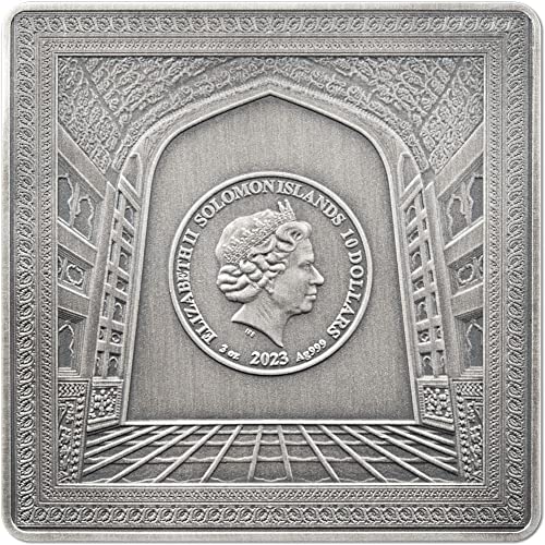 2023 DE Модерна Възпоменателна монета PowerCoin Тадж Махал 3 Грама Сребърна монета 10 $ на Соломоновите Острови 2023 Антични