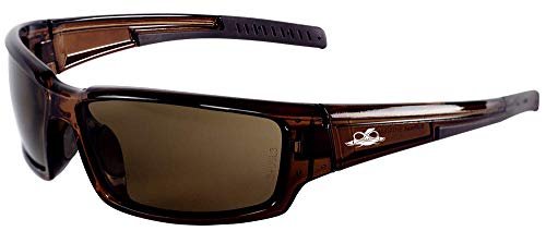 Защитни очила Bullhead BH1419AF Maki със защитно стъкло, Един Размер, Кристално Чиста дограма /лък тел, Сини Огледални