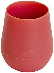 ez pz Tiny Cup (Корал) - Тренировочная чаша от силикон за бебета - Разработена от специалист педиатър кърменето - 4 месеца + - Арматура