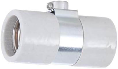 Лампа B&P® Twin E26 със Средна база, на Изход от Глазурованного порцелан с единична лента ръкав 1/8 инча