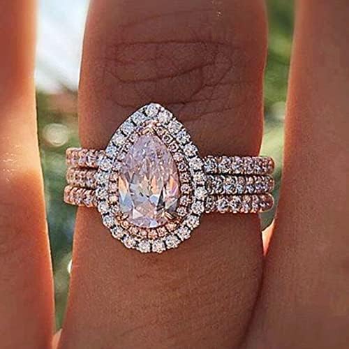 Бижута за жени, Пръстени от Бяло пръстен Подарък ръчна изработка на Сватбени кройката Бижута Обручальный камък Луксозен