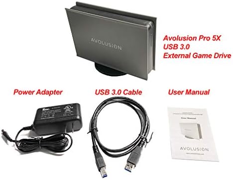 Avolusion PRO-5X Series, 3TB, USB 3.0 Външен слот твърд диск за Xbox One Оригинала, S & X (Сив)