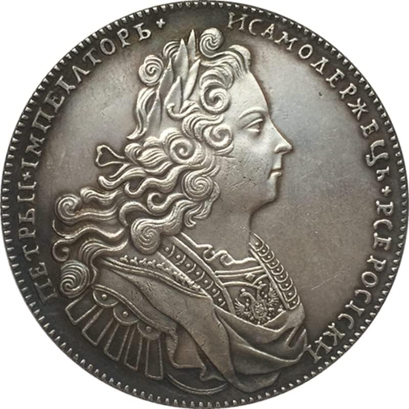 Руската Антични монети 1729 Рубли Монета 40 мм