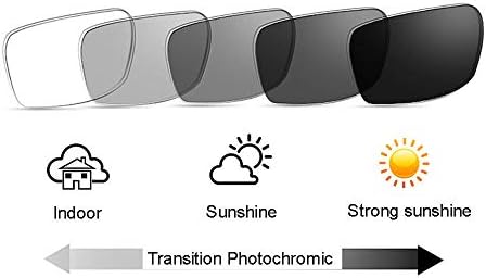 SightPerk Мъжки Женски Преходни Фотохромичните Анти-UV Лещи Правоъгълни Прогресивно Мультифокальные Очила За Четене