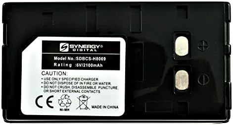 Батерия цифрова видеокамера Synergy, който е съвместим с вашата камера Panasonic PV-IQ503, (Ni-MH, 6, 2100 mah) голям капацитет, подмяна