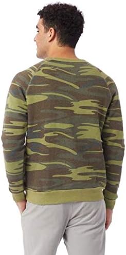 Алтернативна мъжки hoody, Ретро Обикновен пуловер с кръгло деколте от еко-Руно Champ
