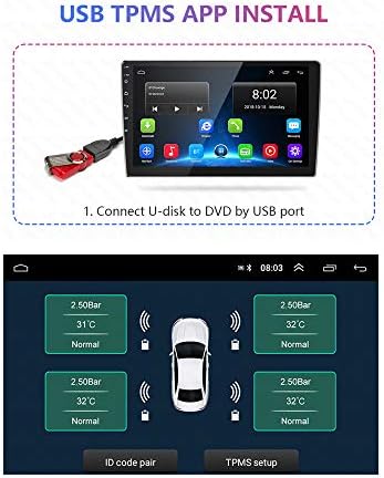 GoolRC USB Android ГУМИТЕ, Система за Контрол на Налягането в гумите Монитор Напрежение Android Навигационен Мониторинг Аларма Безжичен