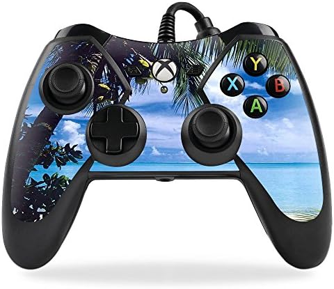 Кожата MightySkins, съвместим с PowerA Pro Ex, калъф за контролера на Xbox One, опаковка, етикет, скинове за плажната гъза