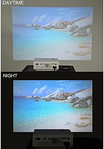 GPPZM led с USB проектор 1080P за домашно кино YG530 Портативен видео плейър за филми (Размер: YG520 Бял)