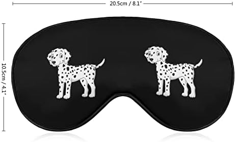 Мека Маска за очи далматински кучета с Регулируема каишка Лека Удобна Превръзка на очите за Сън