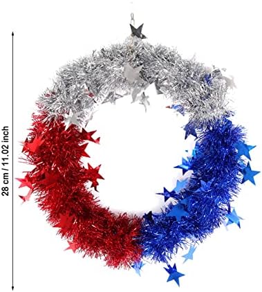 48 Коледен Венец на Звездата на Американския Ден на Независимостта Венец Врати Подвесное Декорация на Външни Украса за Верандата