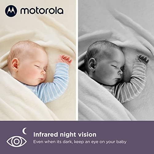 Видеоняня Motorola VM85-5-инчов WiFi видеоняня с 2 камери и осветление настроение - се Свързва към заявлението за детска стая, радиус на