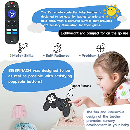 BIGSPINACH Начални Зъбите видео игра за Управление на Играчка Прорезыватель Дистанционно Управление за Бебето