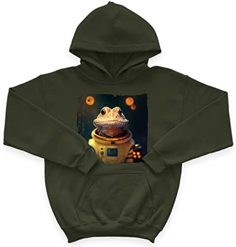 Детска hoody от порести руно с Анимационни дизайн - Сладко Детска hoody с качулка - Hoody Астронавти за деца