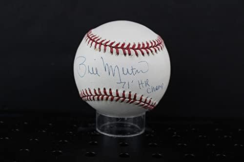 Бейзболен автограф с автограф Бил Мелтона (шампион на 71-ва година) Auto PSA/DNA AK10042 - Бейзболни топки с автографи