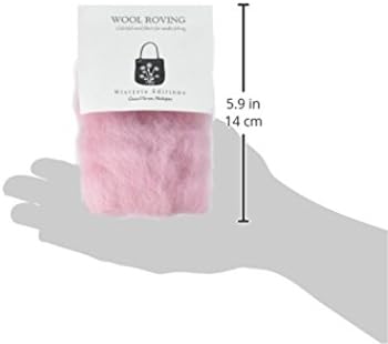 Вълна Ровинг Wistyria Editions 12 инча, 22 Грама-бледо розово