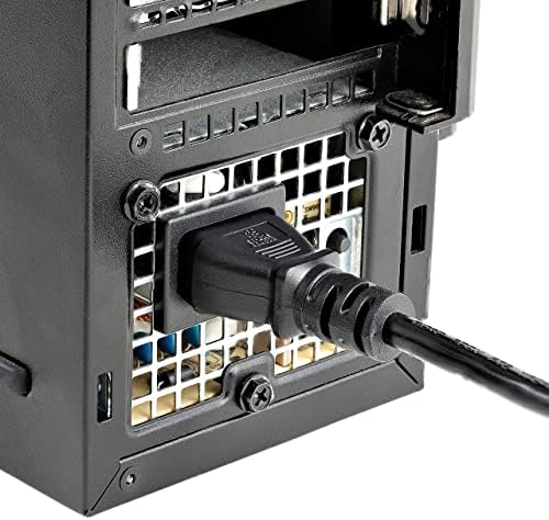 StarTech.com захранващ кабел за компютър с дължина от 3 фута (1 м), от NEMA 5-15 P до C13, 10A 125 В, 18AWG, Черен Преносим захранващ кабел